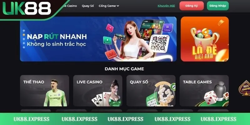 Đăng Ký UK88 Nhanh Chóng Chỉ Trong 3 Thao Tác Đơn Giản 2 Tiến hành truy cập vào trang chính thức của nhà cái