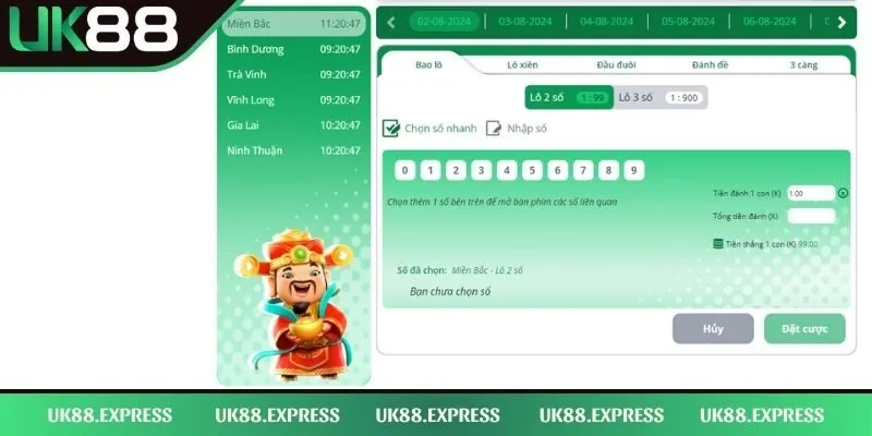 Lô đề UK88 Quay Mỗi Ngày Thần Tốc, Tỷ Lệ Thưởng Siêu Cao 3 Game lô thần tài lấy thưởng hấp dẫn