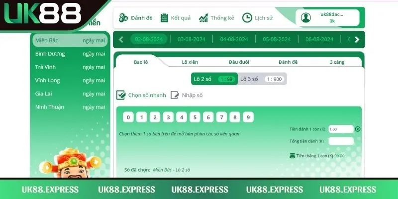 Xổ Số UK88 - Trải Nghiệm Nhanh Nhận Ngay Phần Thưởng 3 Tựa game hấp dẫn cược thủ