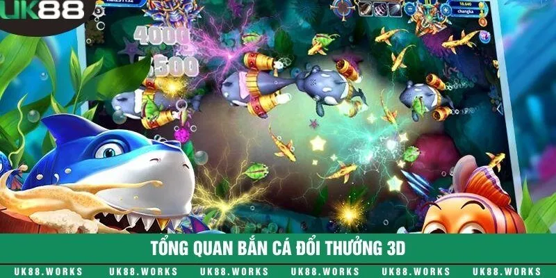 Khám phá thế giới đại dương độc đáo trong Bắn cá đổi thưởng 3D 1 Bắn cá đổi thưởng 3D với hình ảnh sắc nét, chân thực